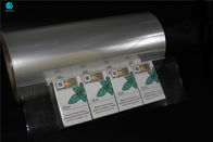 आईएसओ प्रमाणित 25 माइक्रोन पीवीसी पैकेजिंग फिल्म बाहरी बॉक्स के रूप में रैपिंग नेकेड किंग साइज सिगरेट बॉक्स के लिए