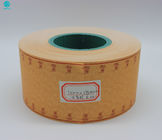 चाय सिगरेट फिल्टर रॉड पैकेजिंग के लिए टकसाल मिठास के साथ लाल गर्म मुद्रांकन कॉर्क टिपिंग पेपर