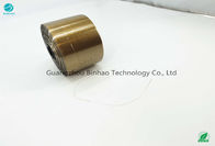 सिगरेट आईडी 30 एमएम के लिए एमओपीपी डबल साइड प्रिंटिंग गोल्ड लाइन टियर टेप