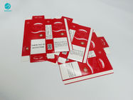 गर्म मुद्रांकन लोगो के साथ लाल सफेद तंबाकू सिगरेट केस बॉक्स कार्टन कार्डबोर्ड