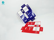 निजीकृत डिजाइन के साथ हानिरहित लाल नीला सिगरेट पैकेजिंग कार्डबोर्ड बॉक्स