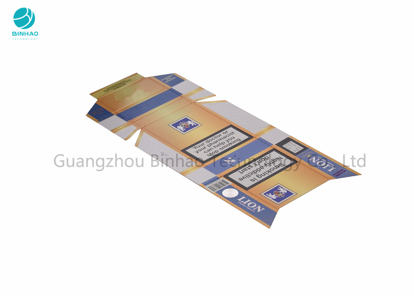 हॉट स्टाम्पिंग के साथ पेपर कार्डबोर्ड सिगरेट मामले / पूर्ण रंग मुद्रण सिग पैकेट