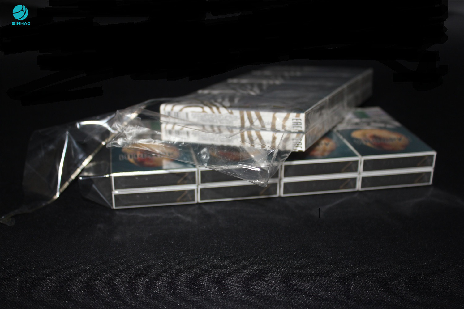25 माइक्रोन सिकुड़ पीवीसी पैकेजिंग फिल्म नग्न सिगरेट बाहरी बॉक्स आवरण के लिए
