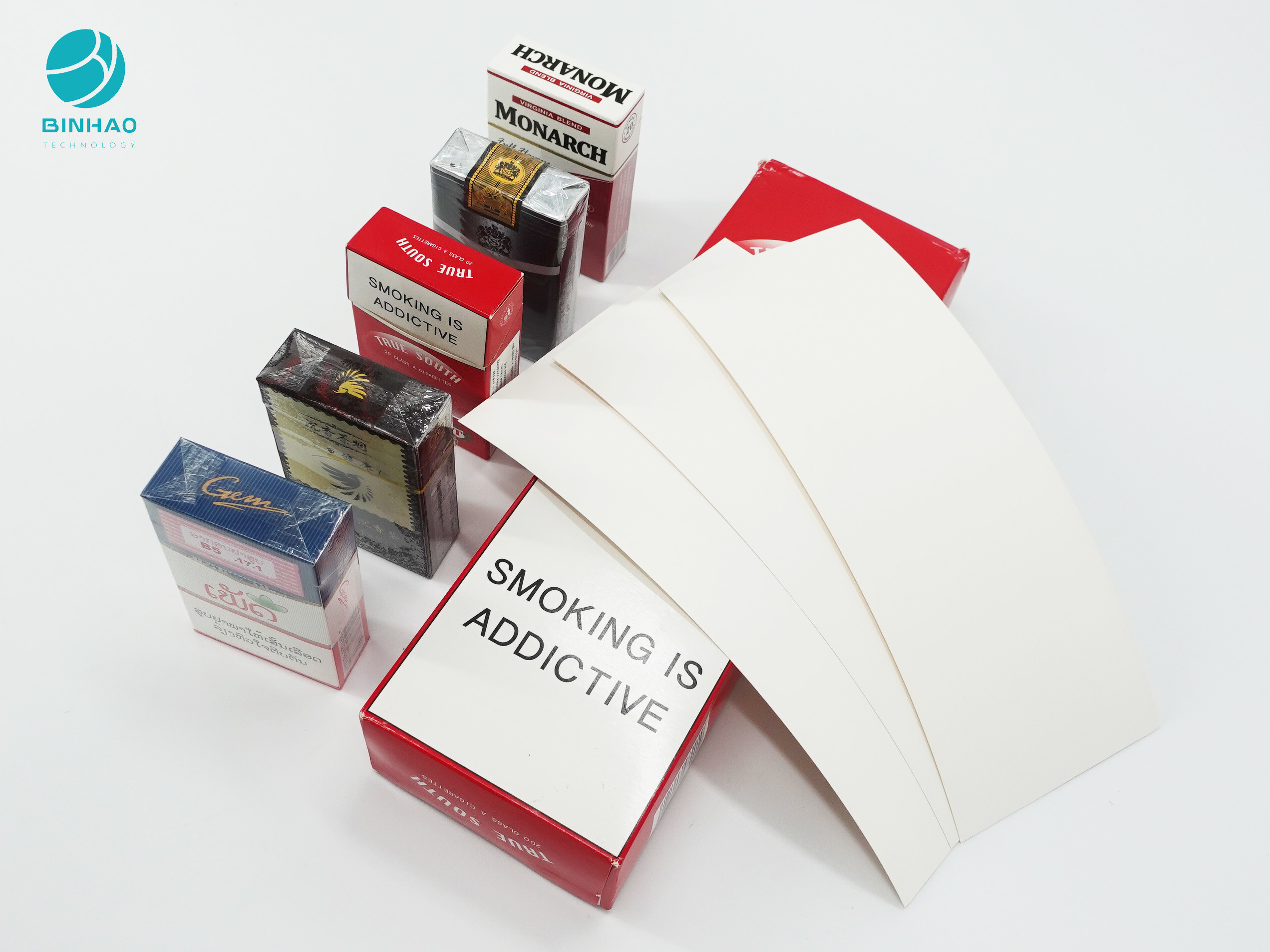 पूर्ण सेट सिगरेट पैकेज के लिए व्यक्तिगत उभरा हुआ लोगो कार्डबोर्ड मामले