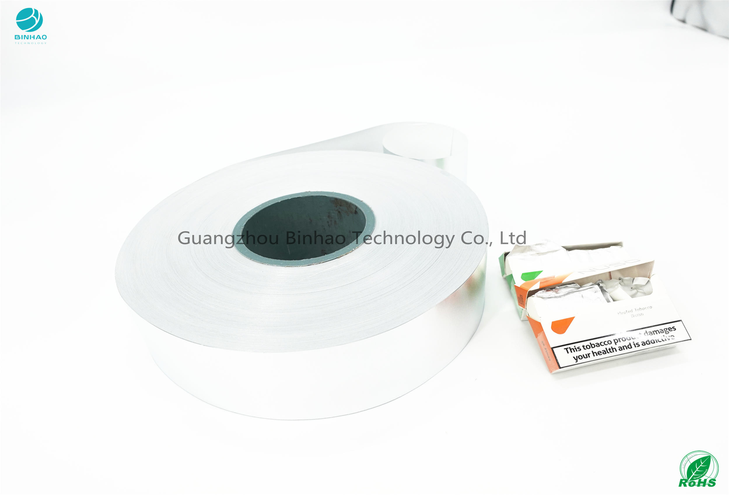 मिश्र धातु 8011 प्रकार एकरूपता लेपित एल्यूमीनियम पन्नी कागज पैकेज सामग्री HNB ई-सिगरेट