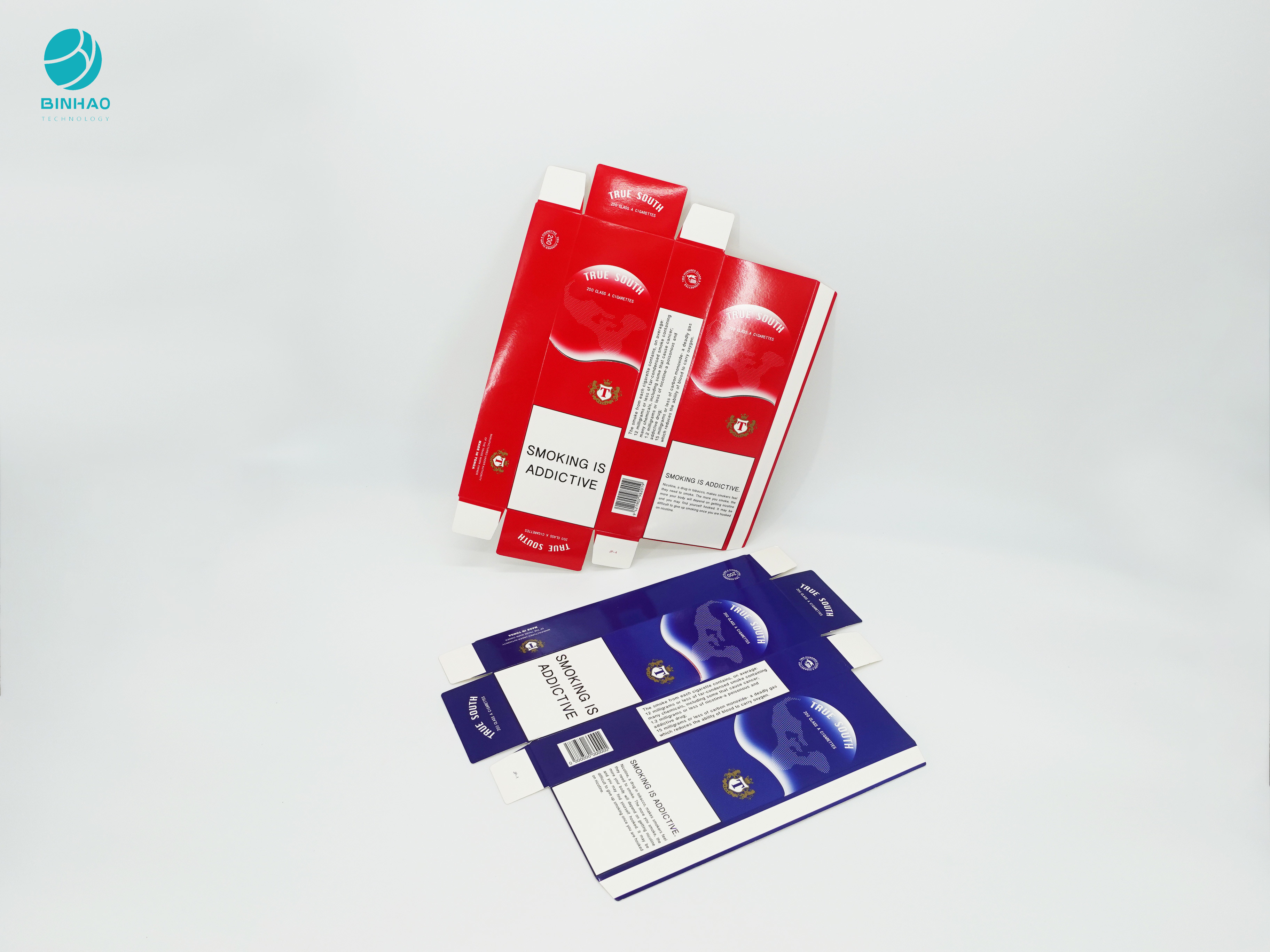 तंबाकू सिगरेट केस बॉक्स पैकेजिंग के लिए सजावटी डिजाइन कार्डबोर्ड पेपर