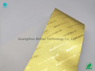 तम्बाकू 1500M लंबी अच्छी एक्स्टेंसिबिलिटी एल्यूमीनियम पन्नी कागज सोने के रंग अनुकूलित