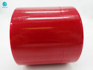 बॉक्स उत्पादों के पैकेज के लिए 4 मिमी गहरी लाल अच्छी सजावट चिपकने वाला आंसू पट्टी टेप