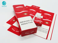 सिगरेट के तंबाकू उत्पादों के लिए सजावटी लाल रंग कार्डबोर्ड पैकिंग मामले