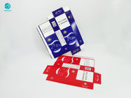 सिगरेट पैकेज के लिए ब्लू रेड सीरीज डिज़ाइन डिस्पोजेबल टिकाऊ कार्डबोर्ड केस