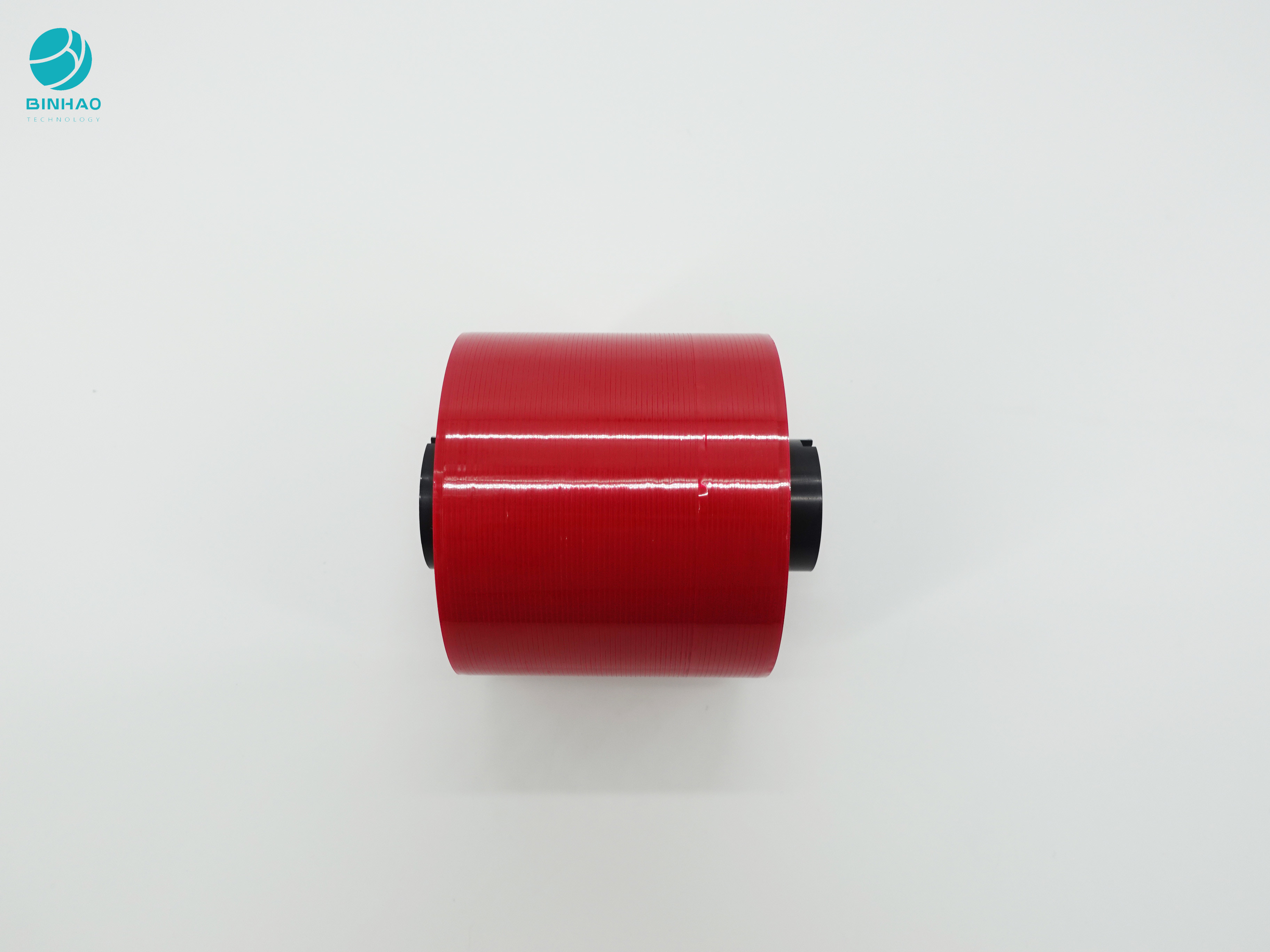 FMCG बॉक्स उत्पादों की पैकेजिंग के लिए 4 मिमी कस्टम डार्क रेड जंबो रोल्स टियर टेप