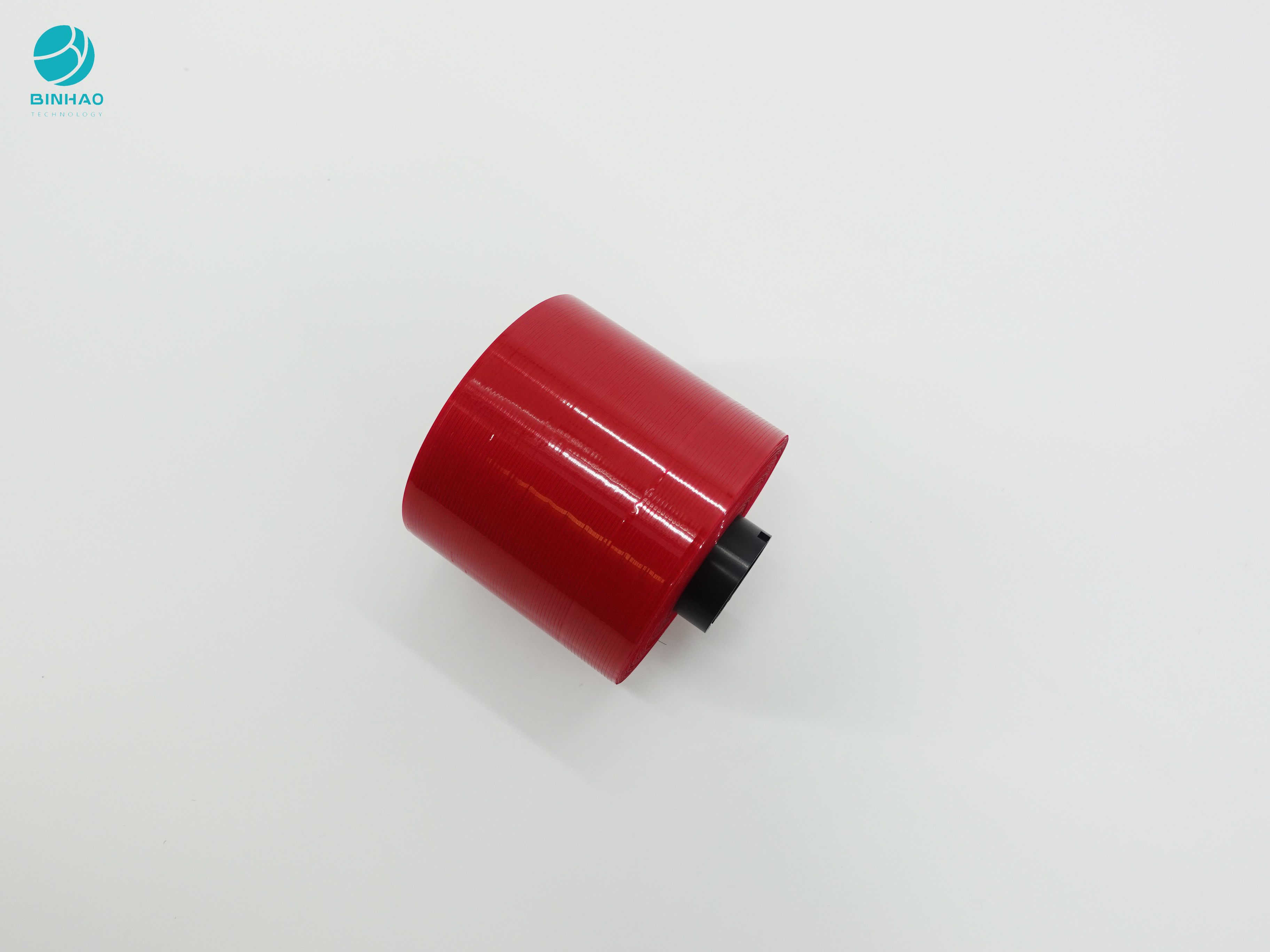सिगरेट के डिब्बे की पैकिंग के लिए गहरे लाल रंग के एंटी जालसाज़ी डिज़ाइन 3 मिमी आंसू टेप